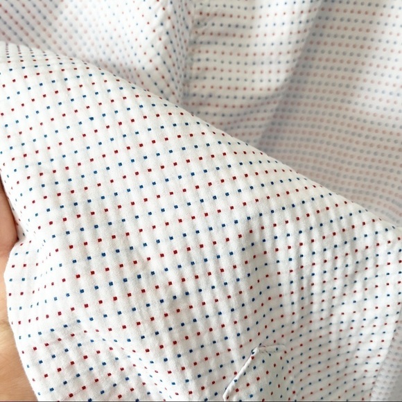 Impatient Wolves White Colored Dobby Long Sleeve Button Front Shirt Size Large - Picture 5 of 9